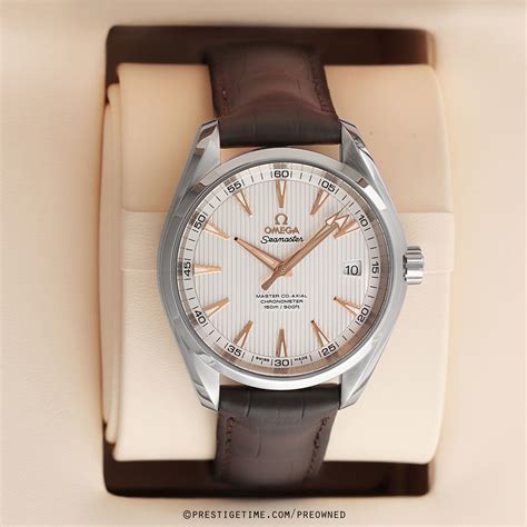 used omega aqua terra watch